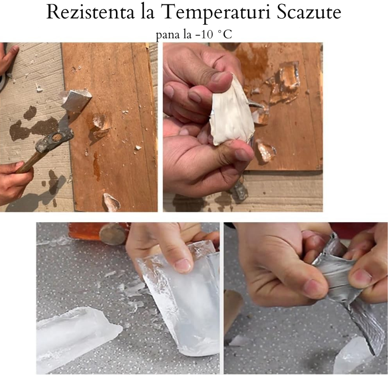 1+1 Gratis - Banda Butilica Autoadeziva Pentru Izolare si Etansare, Dimensiuni 48 mm x 22, 5 metri, 150 Microni, Impermeabila, Rezistenta la Temperaturi Extreme -10 °C pana la +75 °C