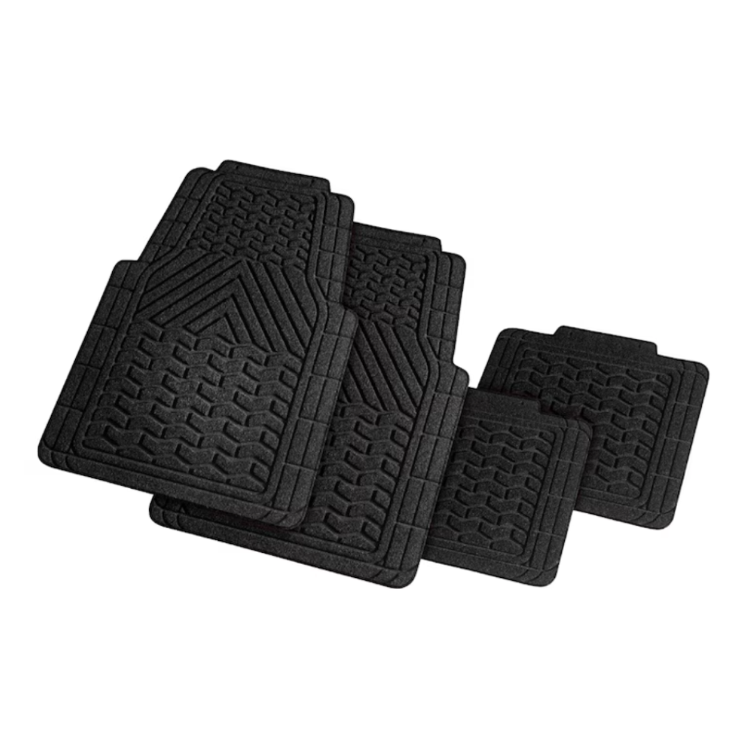 Set Covoare Auto Universale 4 Piese – Antialunecare, Ajustabile prin Decupare, Spate Cauciucat
