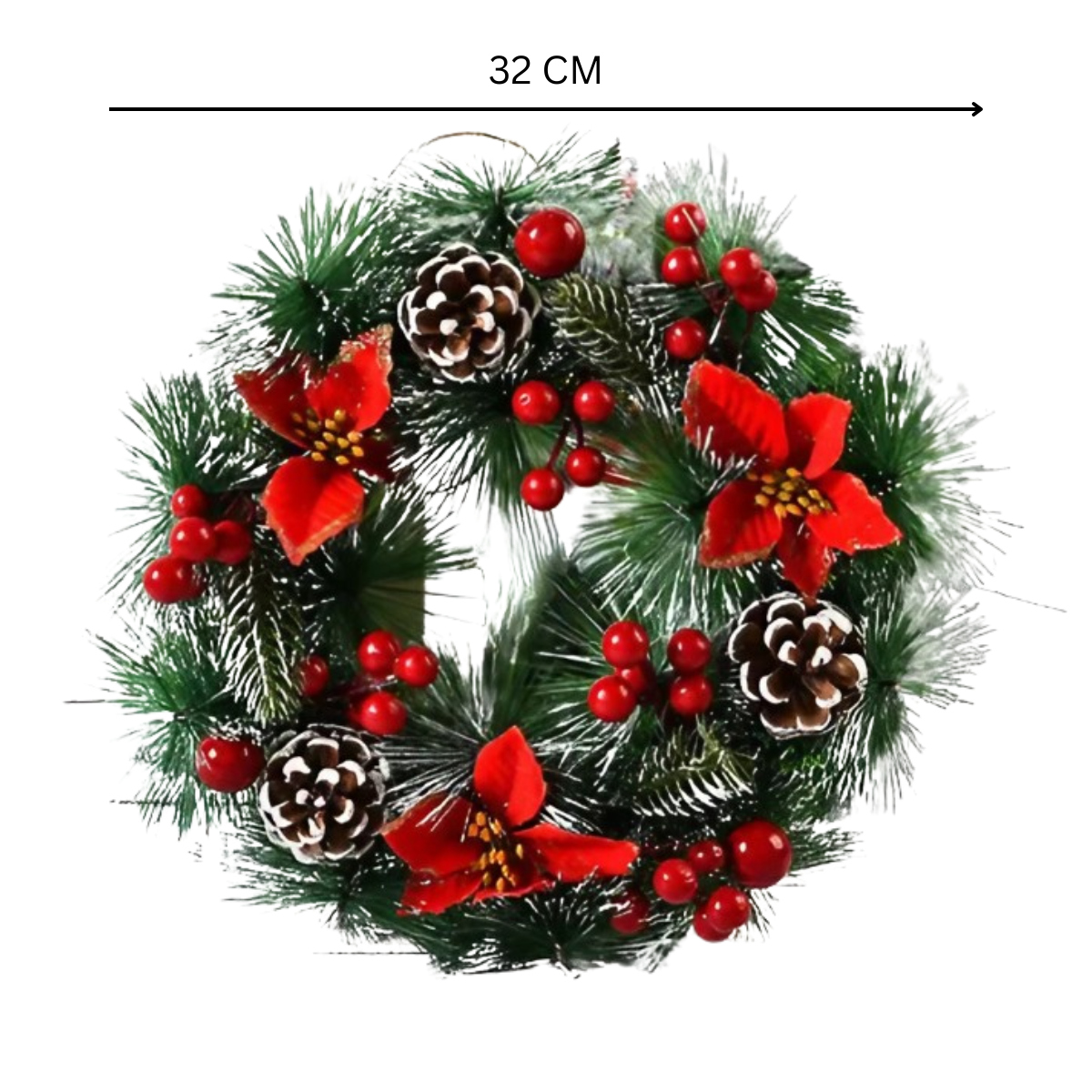 Coroniță de Crăciun Diametru 32 cm – Brad Artificial si Diverse Decoratii