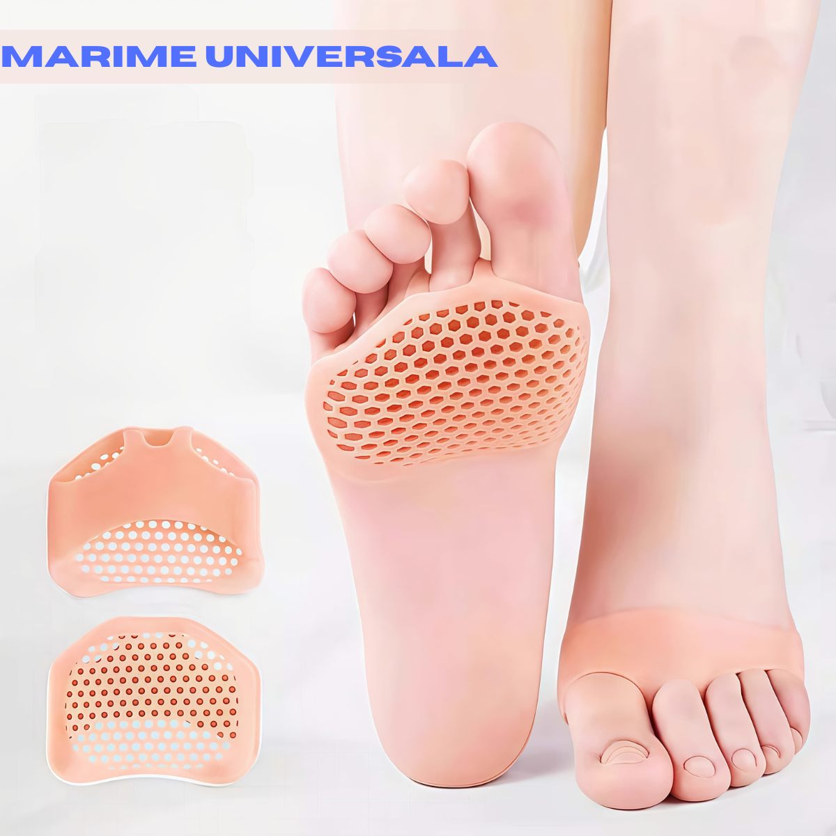 Set 2 Branturi Universale din Gel pentru Picioare – Amortizează Presiunea și Previn Bătăturile - 1+2 GRATIS