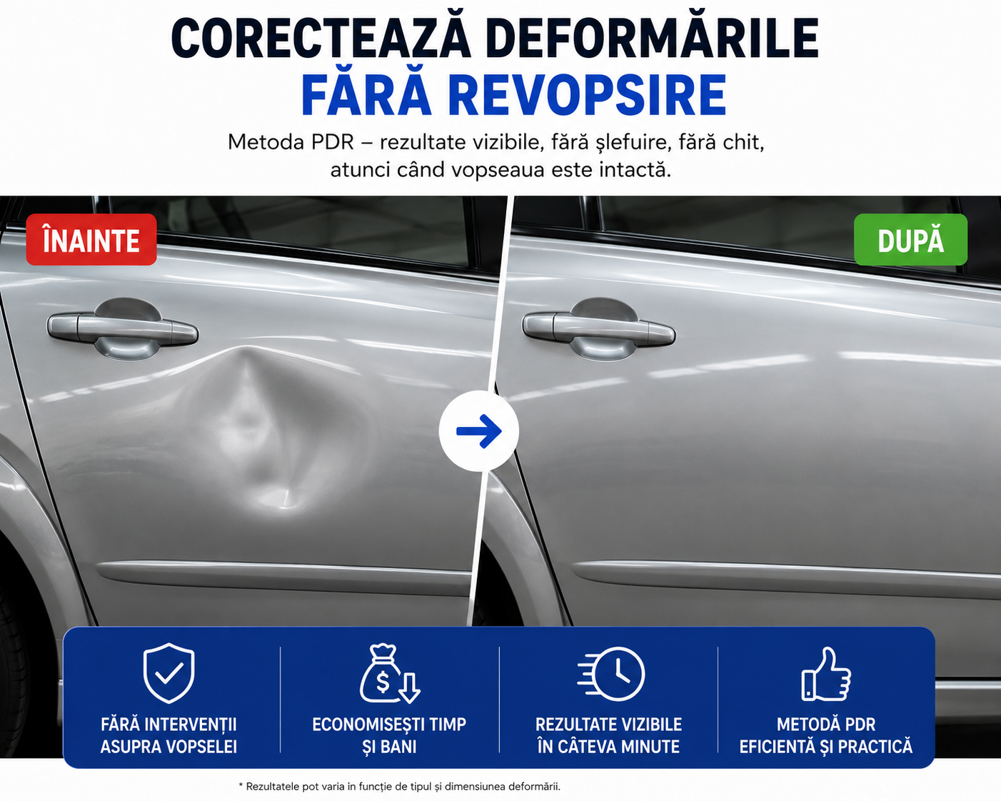 Kit PDR pentru Îndreptat Tabla Auto cu Ciocan Inerțial + 18 Adaptoare – Lovituri, Îndoiri și Grindină
